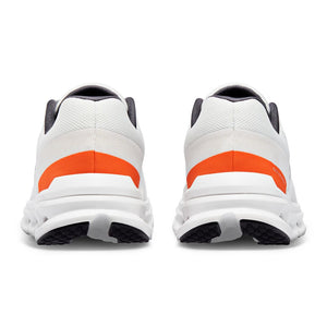 On Men's Cloudrunner Running Shoes Undyed-White / Flame - achilles heel