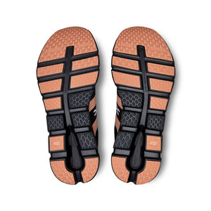 On Women's Cloudrunner Waterproof Running Shoes Fade / Black - achilles heel