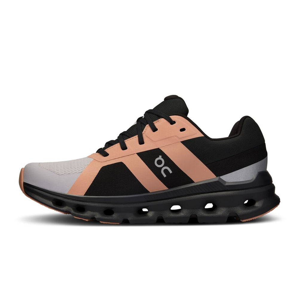 On Women's Cloudrunner Waterproof Running Shoes Fade / Black - achilles heel
