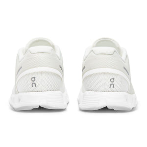 On Women's Cloud 5 Running Shoes Undyed White / White - achilles heel