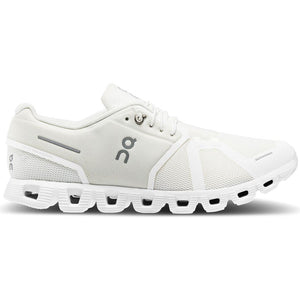 On Men's Cloud 5 Running Shoes Undyed-White / White - achilles heel