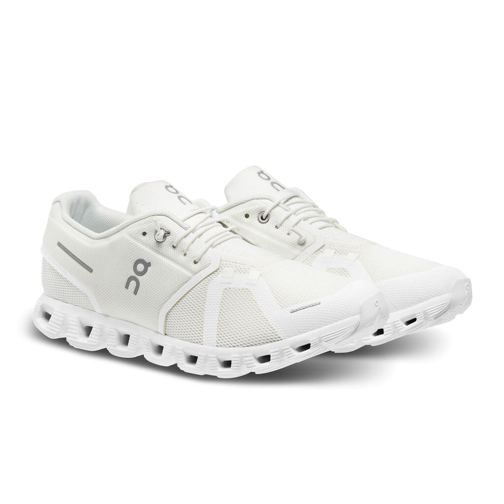 On Men's Cloud 5 Running Shoes Undyed-White / White - achilles heel