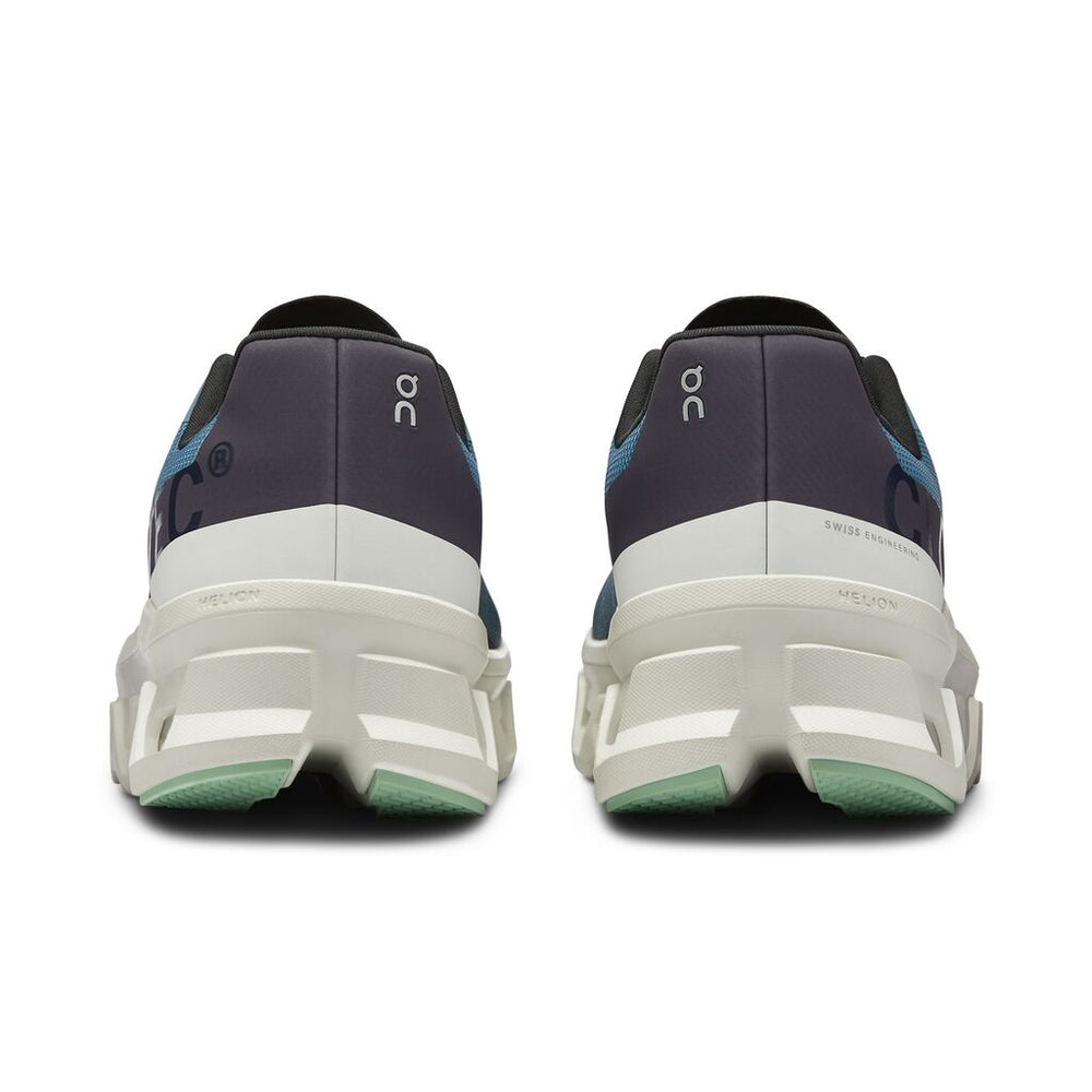 On Men's Cloudmonster Running Shoes Dust / Vapor - achilles heel