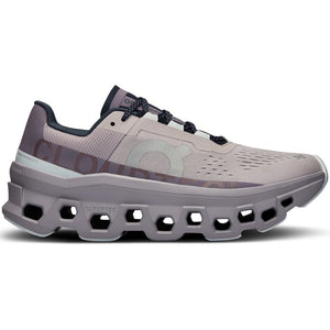 On Women's Cloudmonster Running Shoes Pearl / Arctic - achilles heel