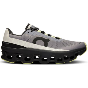 On Men's Cloudmonster Running Shoes Fossil / Magnet - achilles heel