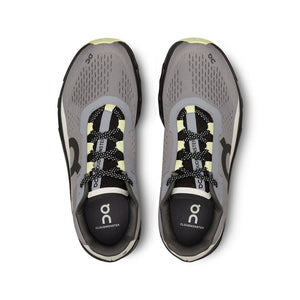 On Men's Cloudmonster Running Shoes Fossil / Magnet - achilles heel