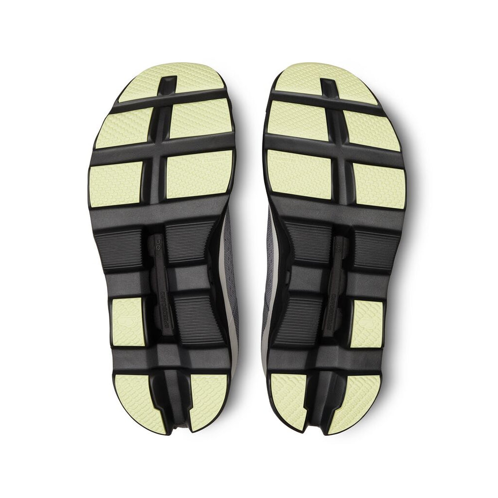 On Men's Cloudmonster Running Shoes Fossil / Magnet - achilles heel