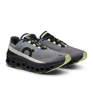 On Men's Cloudmonster Running Shoes Fossil / Magnet - achilles heel