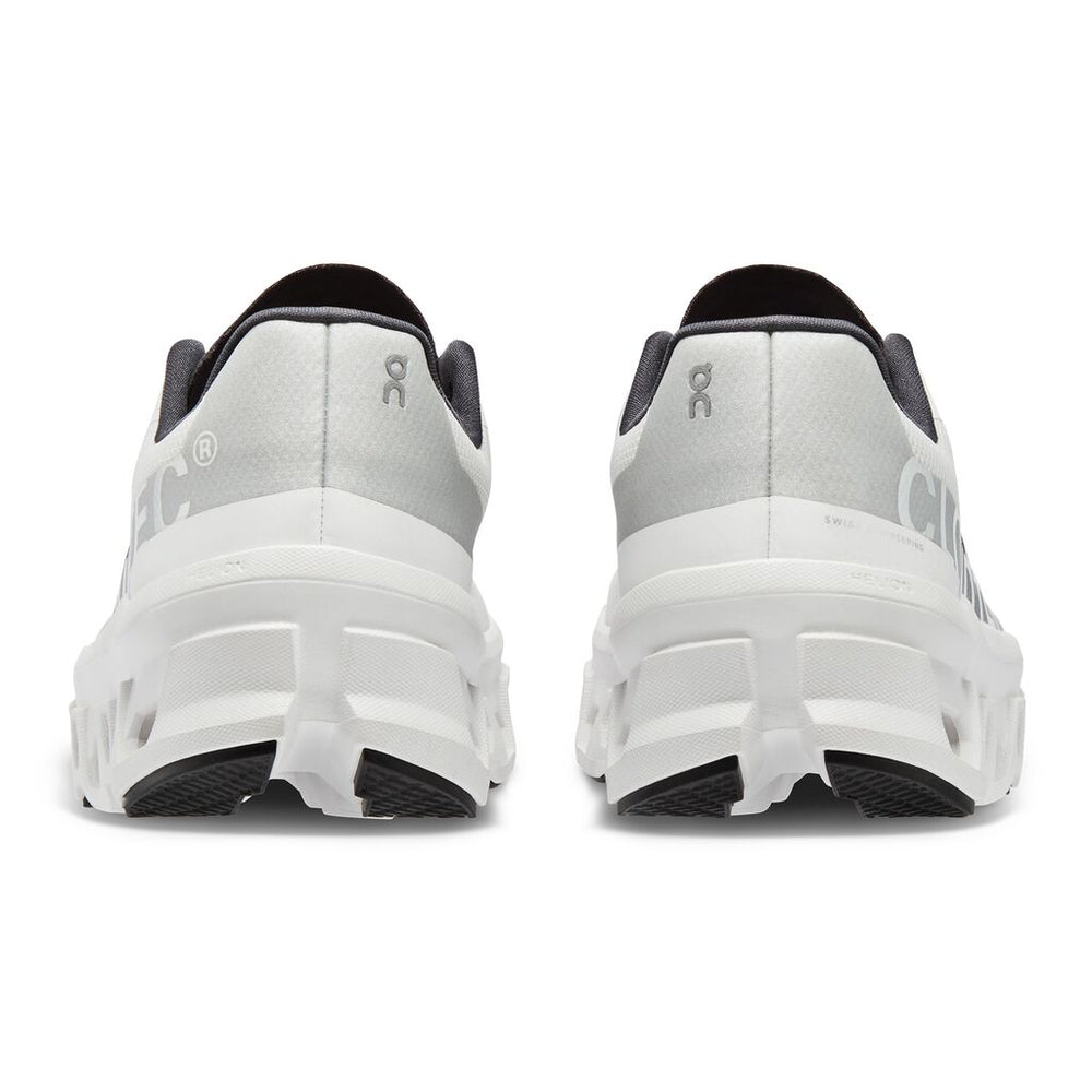 On Women's Cloudmonster Running Shoes Undyed-White / White - achilles heel
