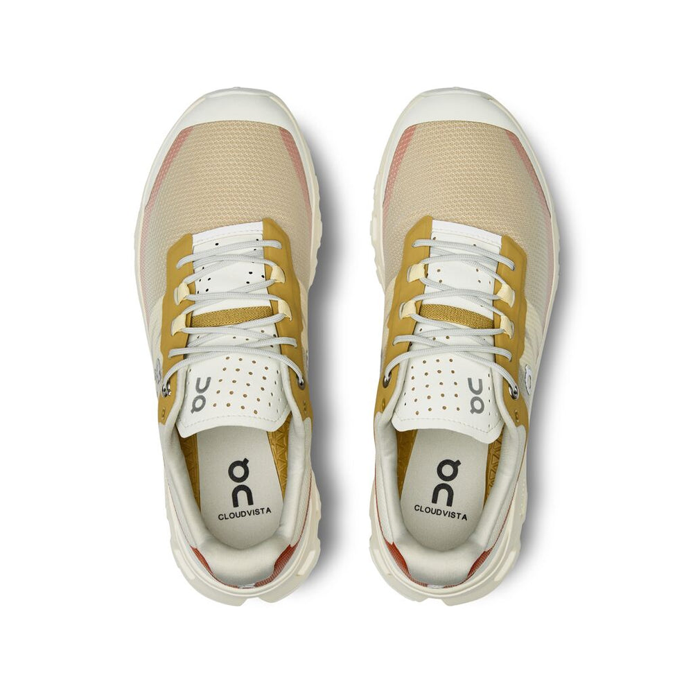 On Women's Cloudvista Trail Running Shoes Ivory / Bronze - achilles heel