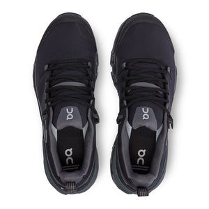 On Women's Cloudwander Waterproof Walking Shoes Black / Eclipse - achilles heel