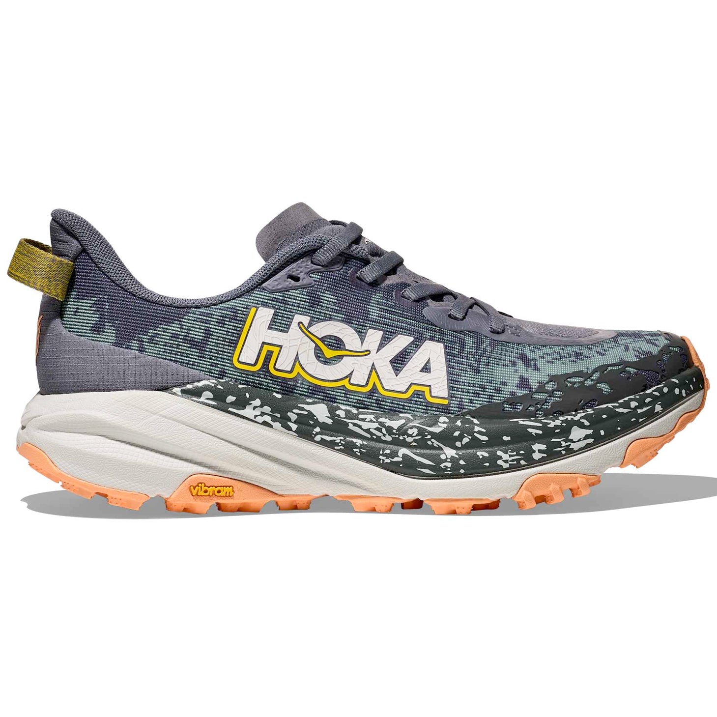 Women's Speedgoat 6 Wide Fit Trail Running Shoes Grey Skies / Cosmic Grey - Achilles Heel