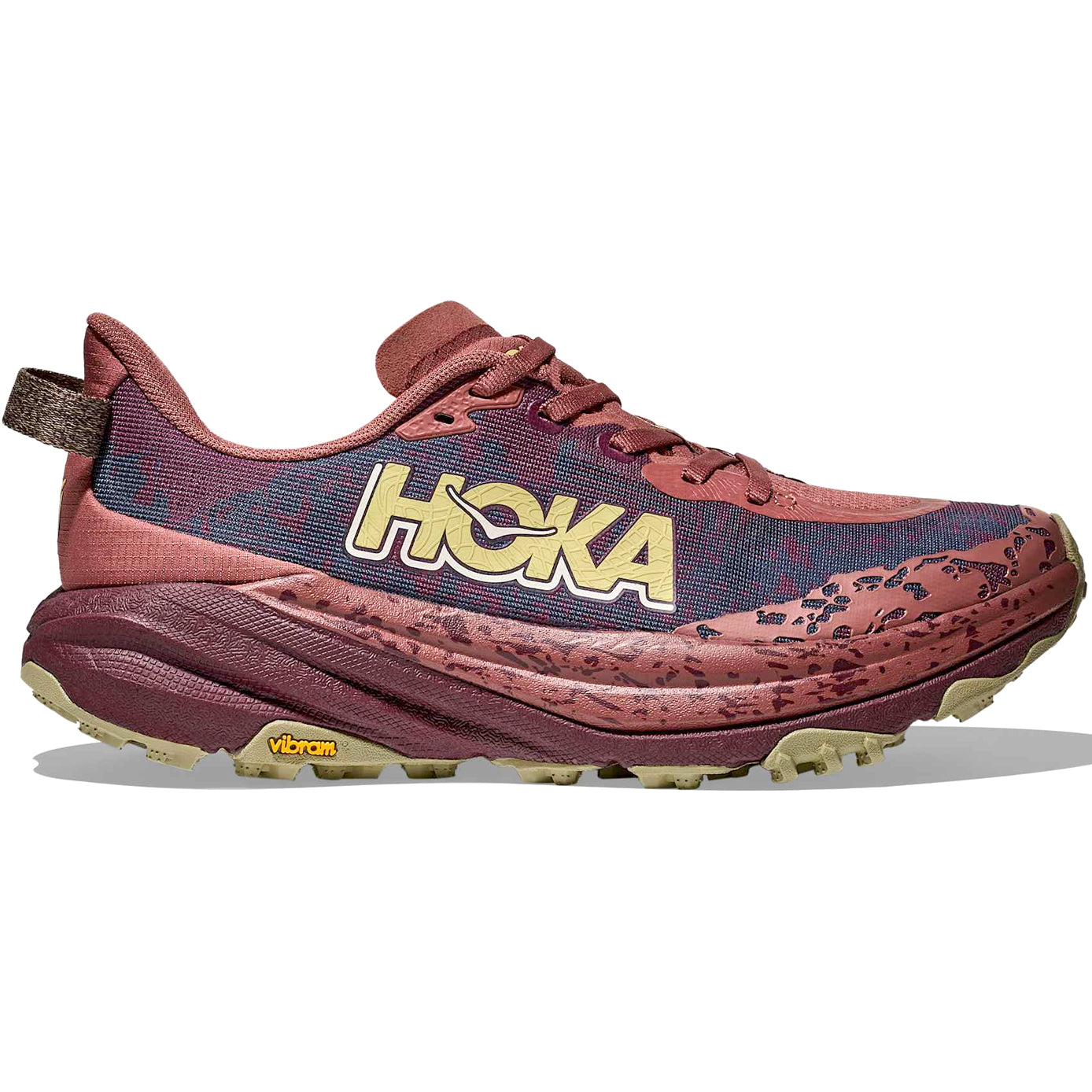 Women's Speedgoat 6 Trail Running Shoes Rouge / Black Cherry - Achilles Heel