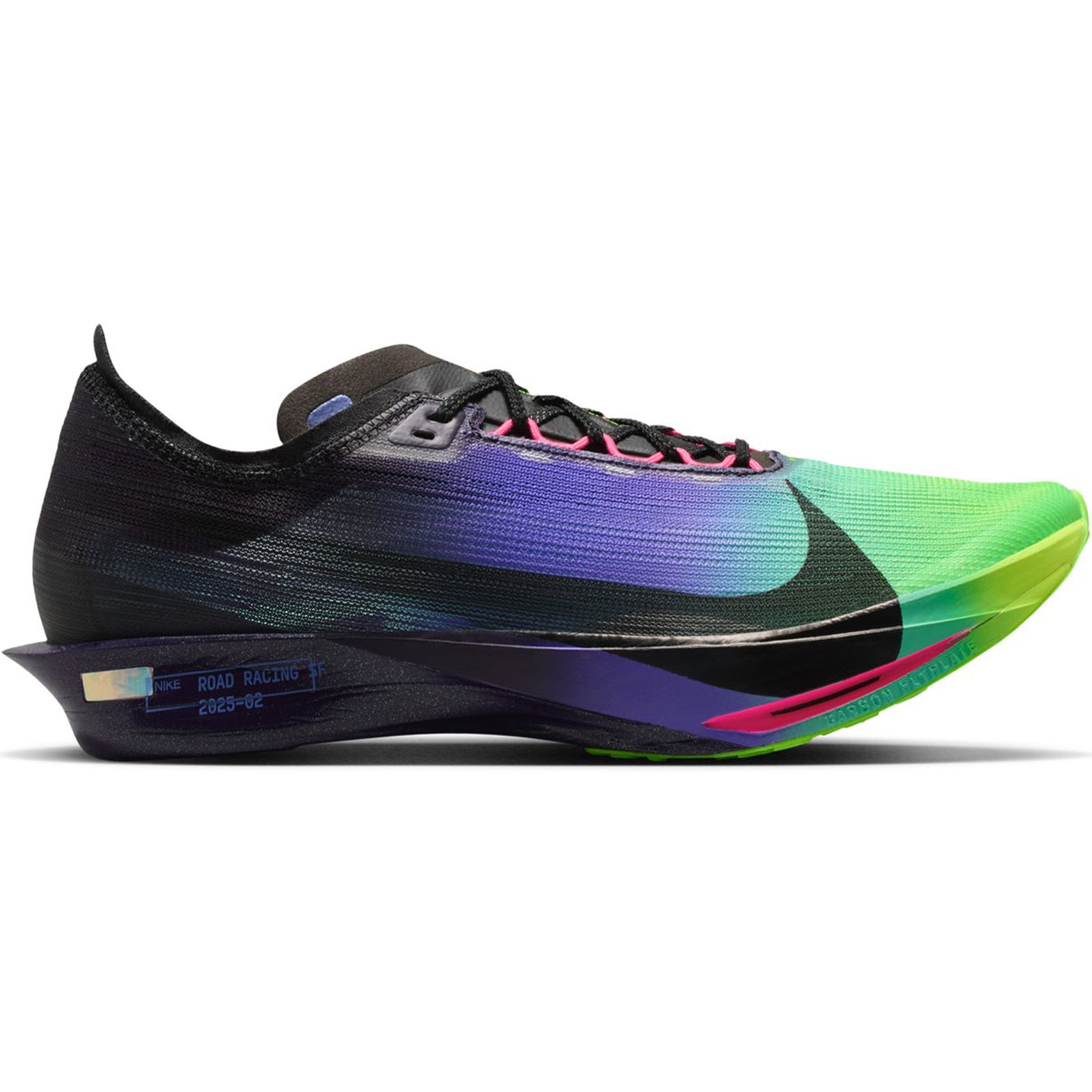 Streakfly 2 GLAM Running Shoes Dark Obsidian / Electric Green / Purple Dynasty / Black - Achilles Heel