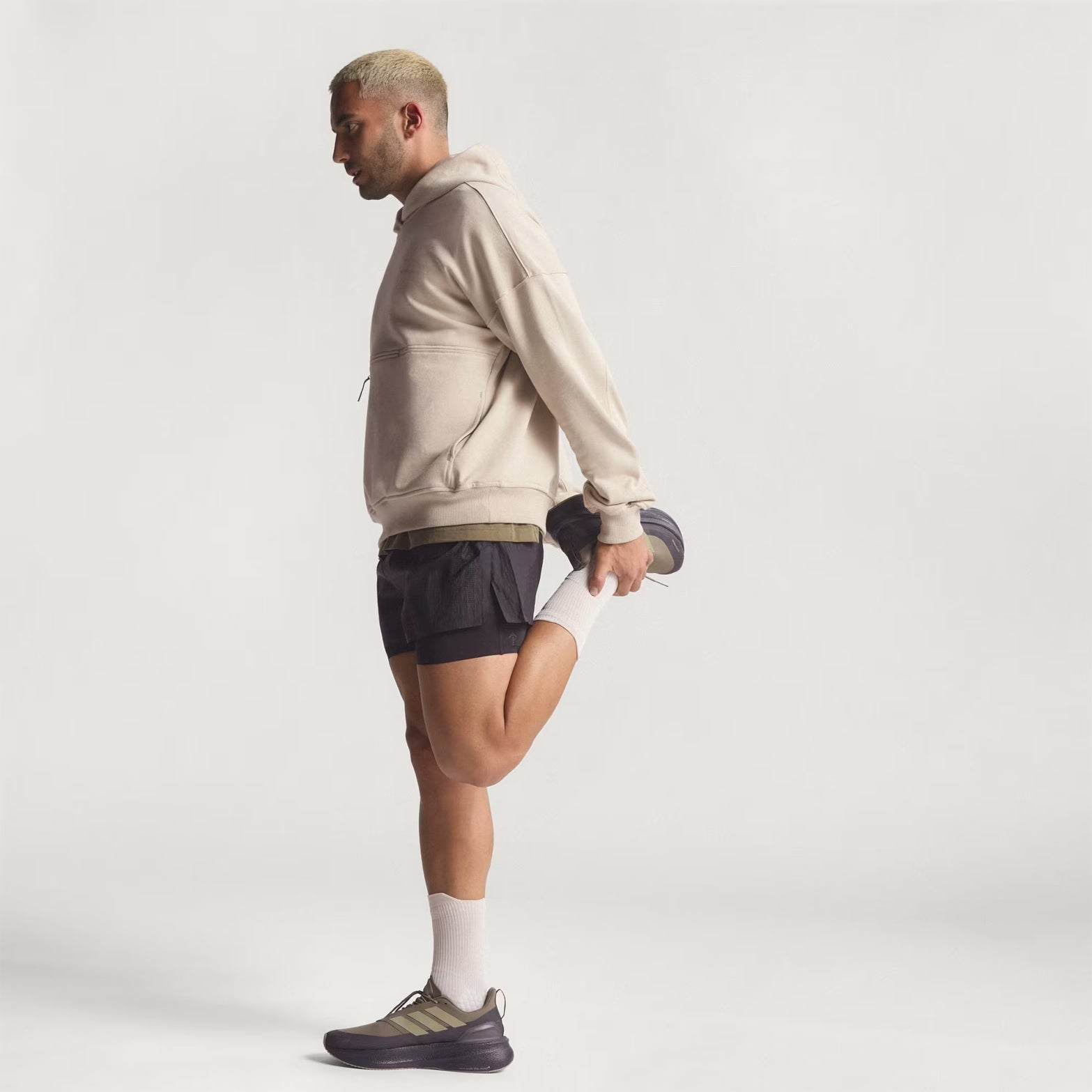 Unisex Adi365 H.Koumori Running Hoodie Putty Grey