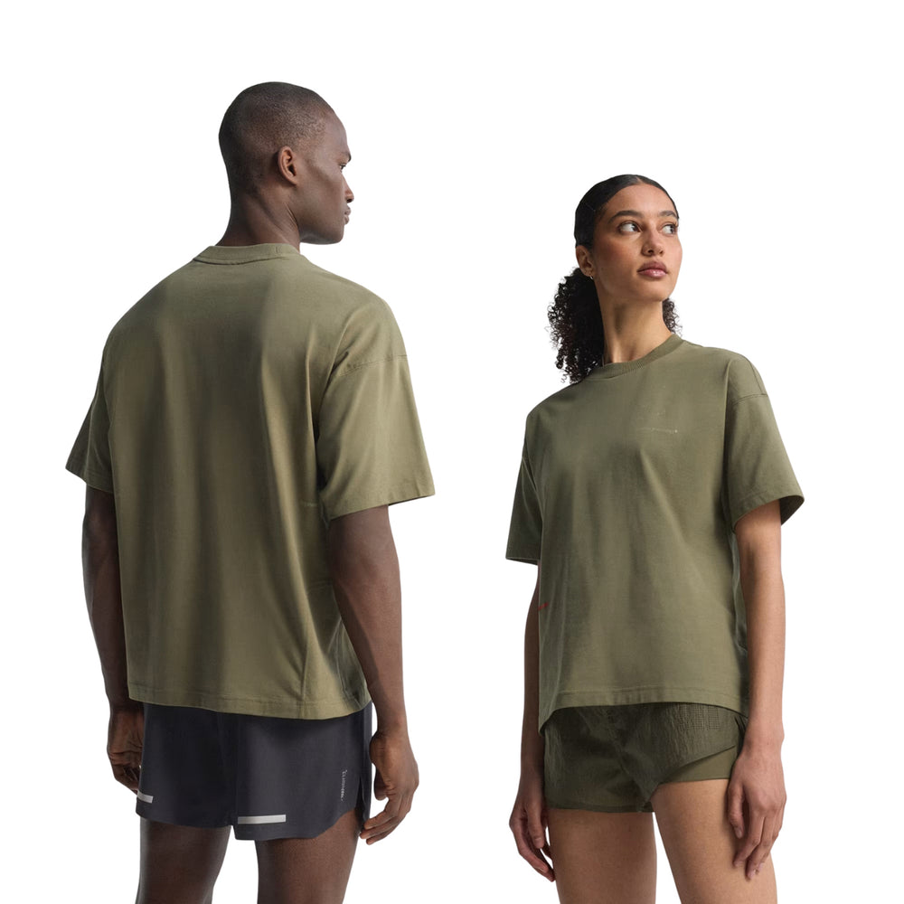 Unisex Adi365 H.Koumori Running Tee Olive Strata - achilles heel