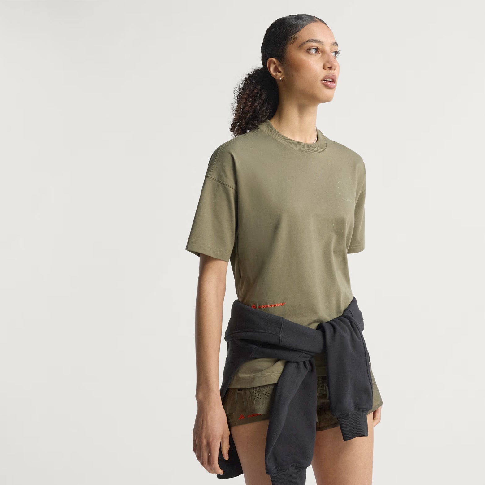Unisex Adi365 H.Koumori Running Tee Olive Strata - Achilles Heel