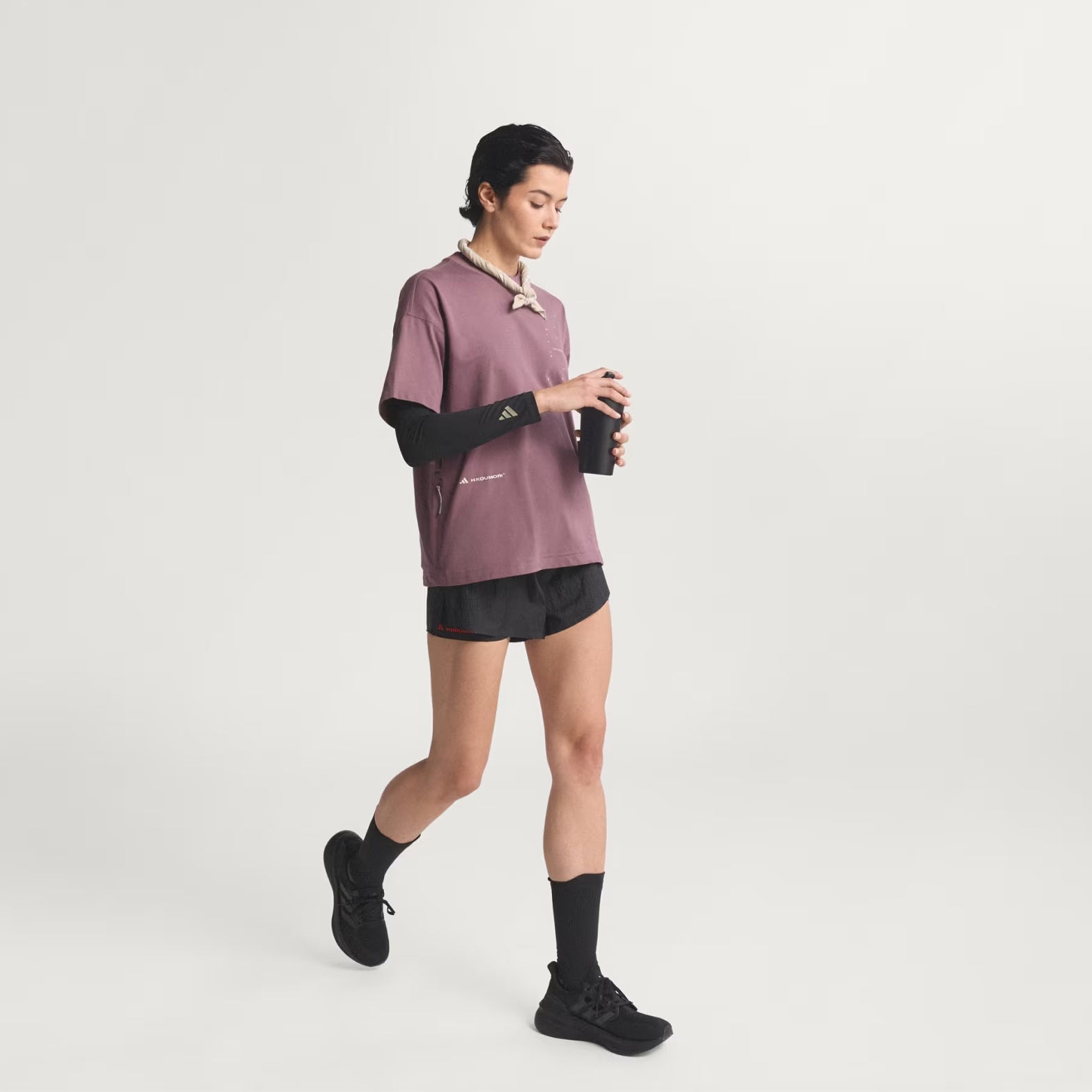 Unisex Adi365 H.Koumori Running Tee Shadow Fig