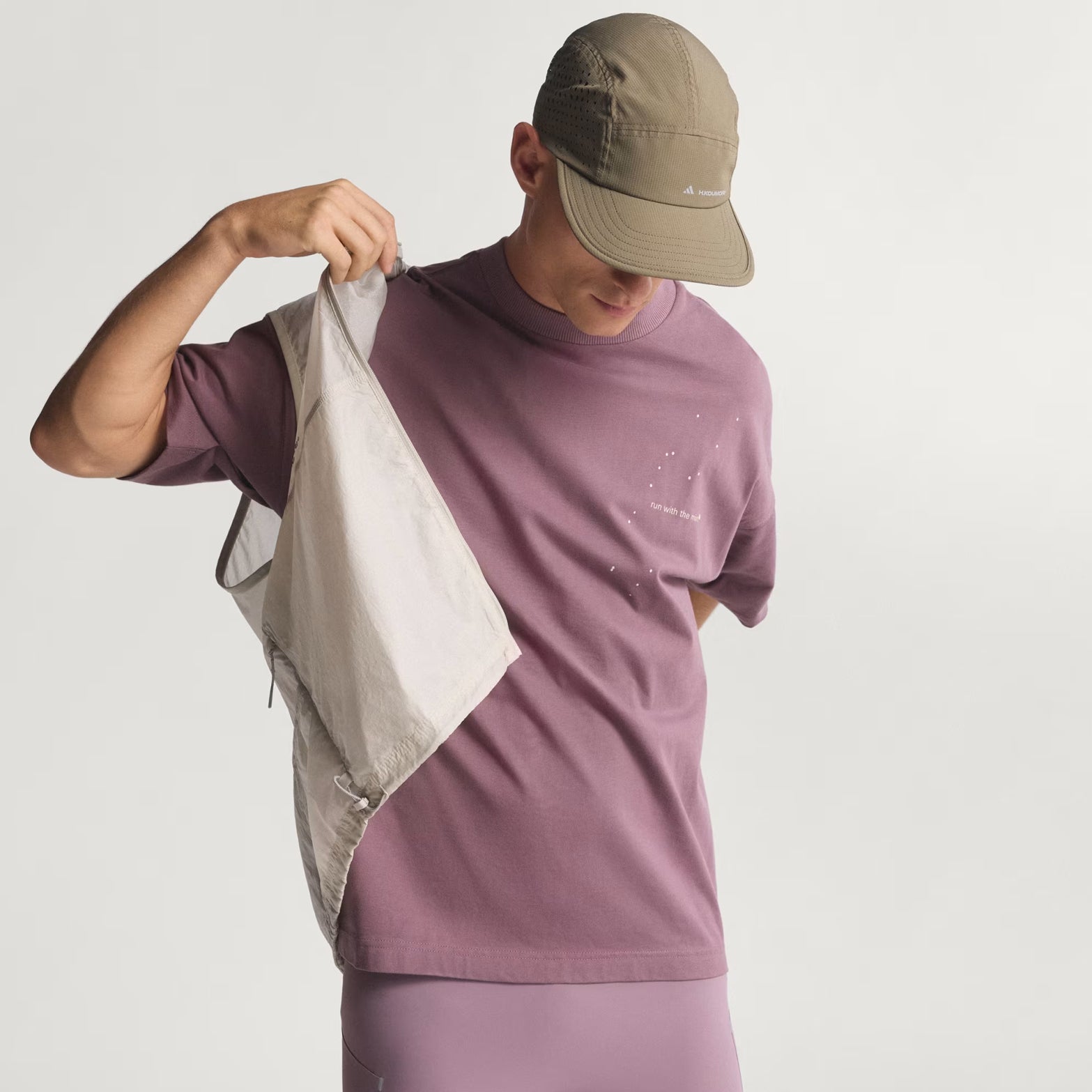 Unisex Adi365 H.Koumori Running Tee Shadow Fig