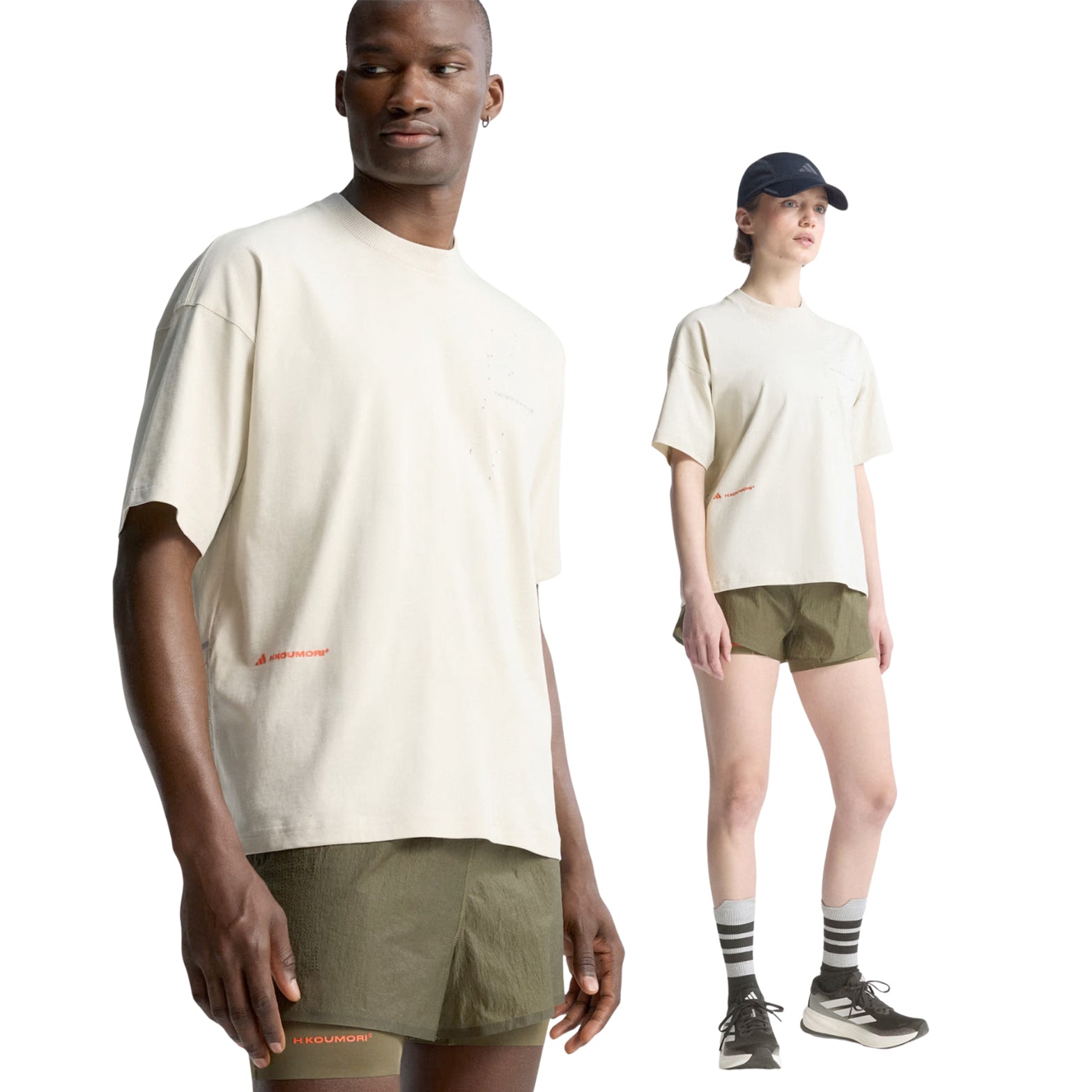 Unisex Adi365 H.Koumori Running Tee Alumina - Achilles Heel