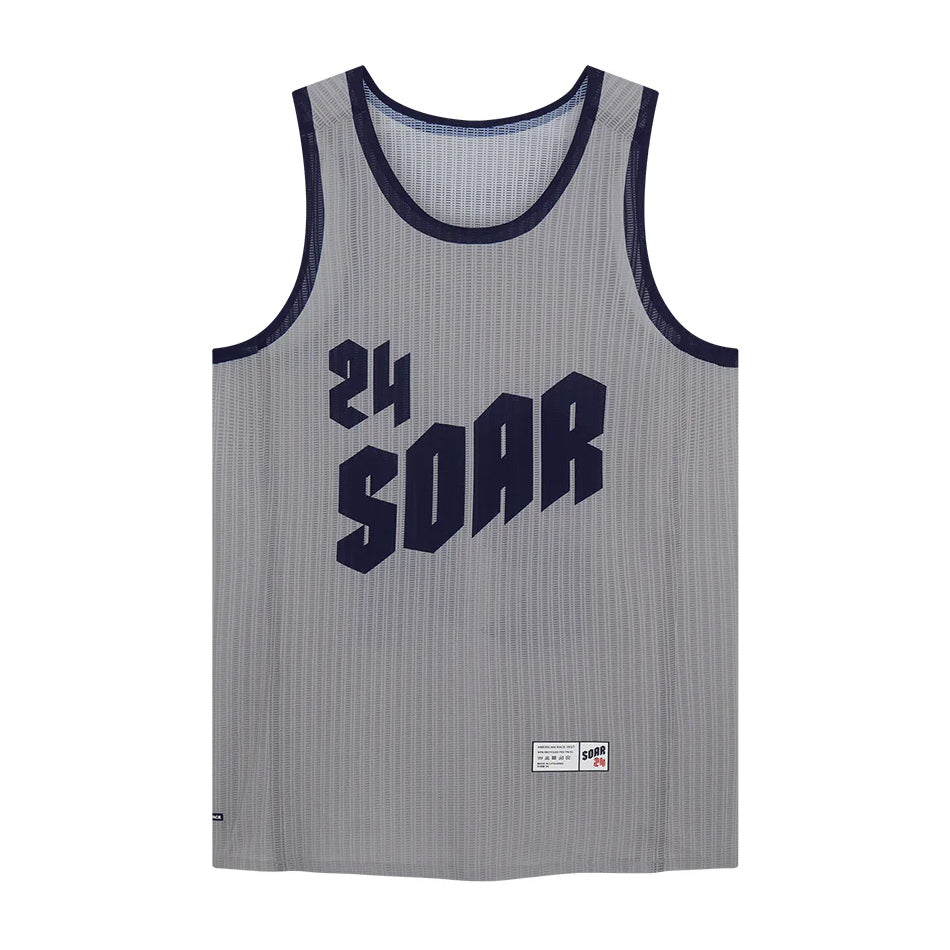 Soar Men's American Race Vest Grey / Blue - Achilles Heel