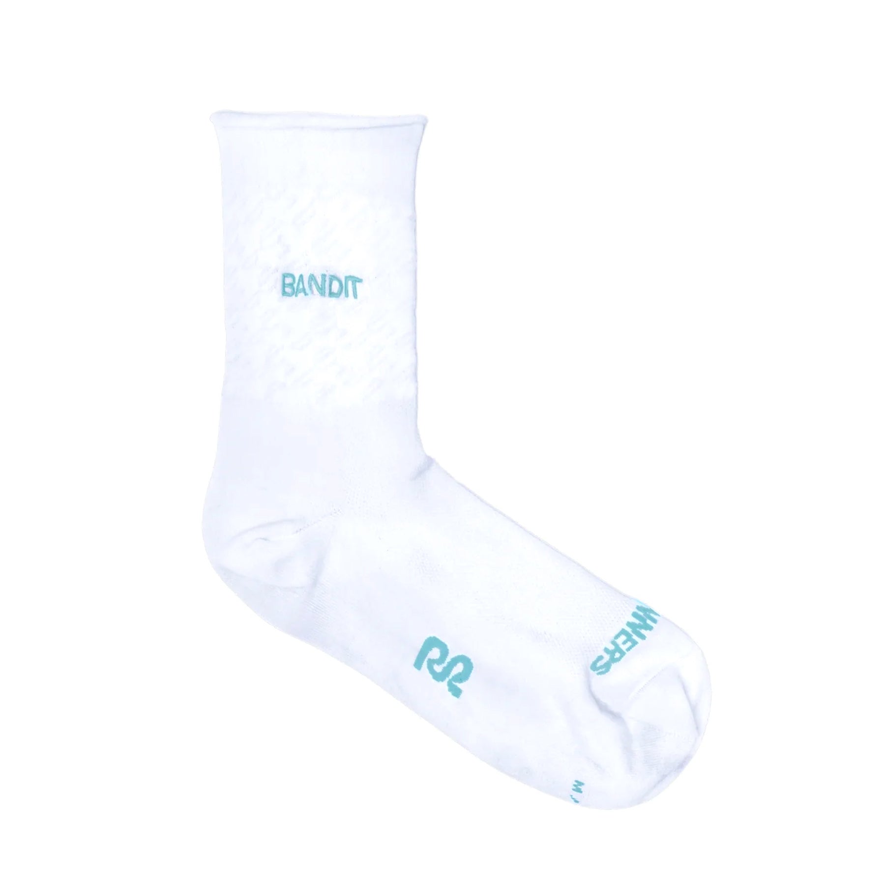 Grid Knit Run 2 Pack Socks White / Vintage Blue - Achilles Heel