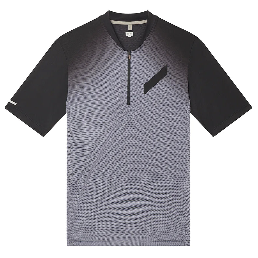 Soar Men's Hot Weather Zip Tee Black - achilles heel