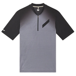 Soar Men's Hot Weather Zip Tee Black - achilles heel