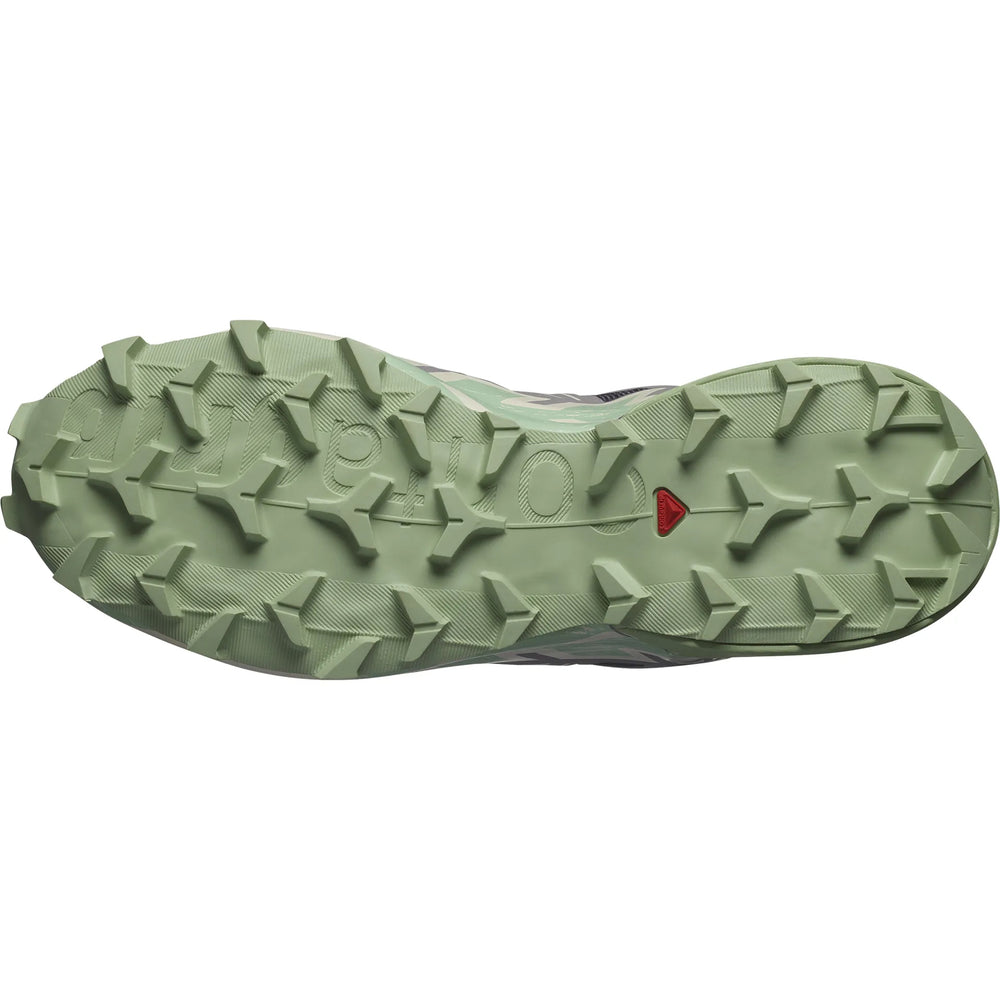 Salomon Women's Speedcross 6 Trail Running Shoes Castlerock / Vanilla Ice / Smoke Green - achilles heel