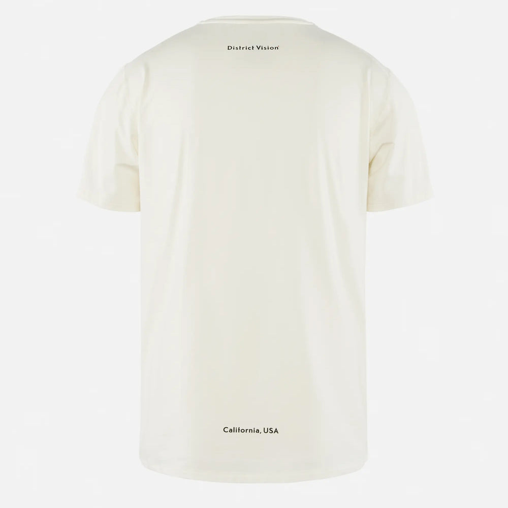 District Vision Men's Deva Tee Lunar White - achilles heel