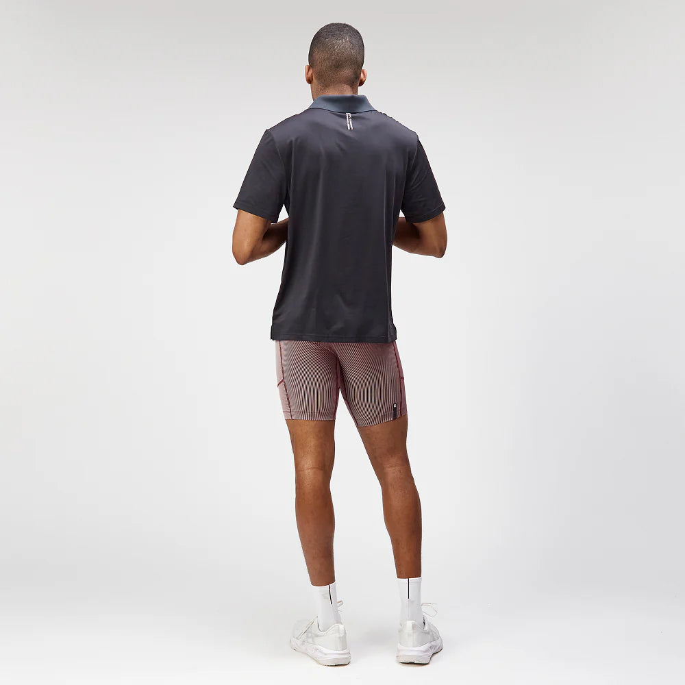 Bandit Men's NanoMesh Collared Performance Tee Black - achilles heel