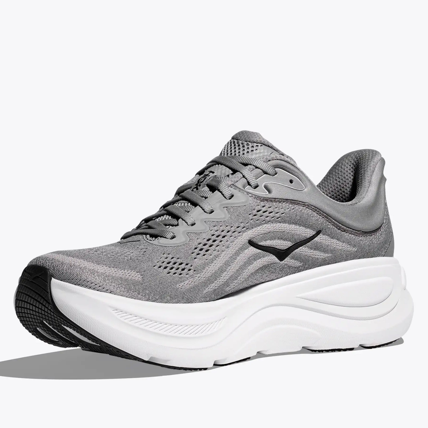 Hoka Men's Bondi 9 Running Shoes Galactic Grey / Stellar Grey - Achilles Heel