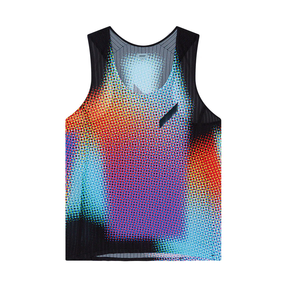 Women's Race Vest Black Rainbow Dot - Achilles Heel