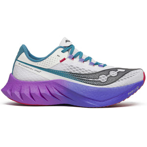 Saucony Women's Endorphin Pro 4 Running Shoes White / Shadow - achilles heel