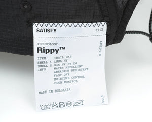 Satisfy Rippy Trail Cap Black v2 - achilles heel
