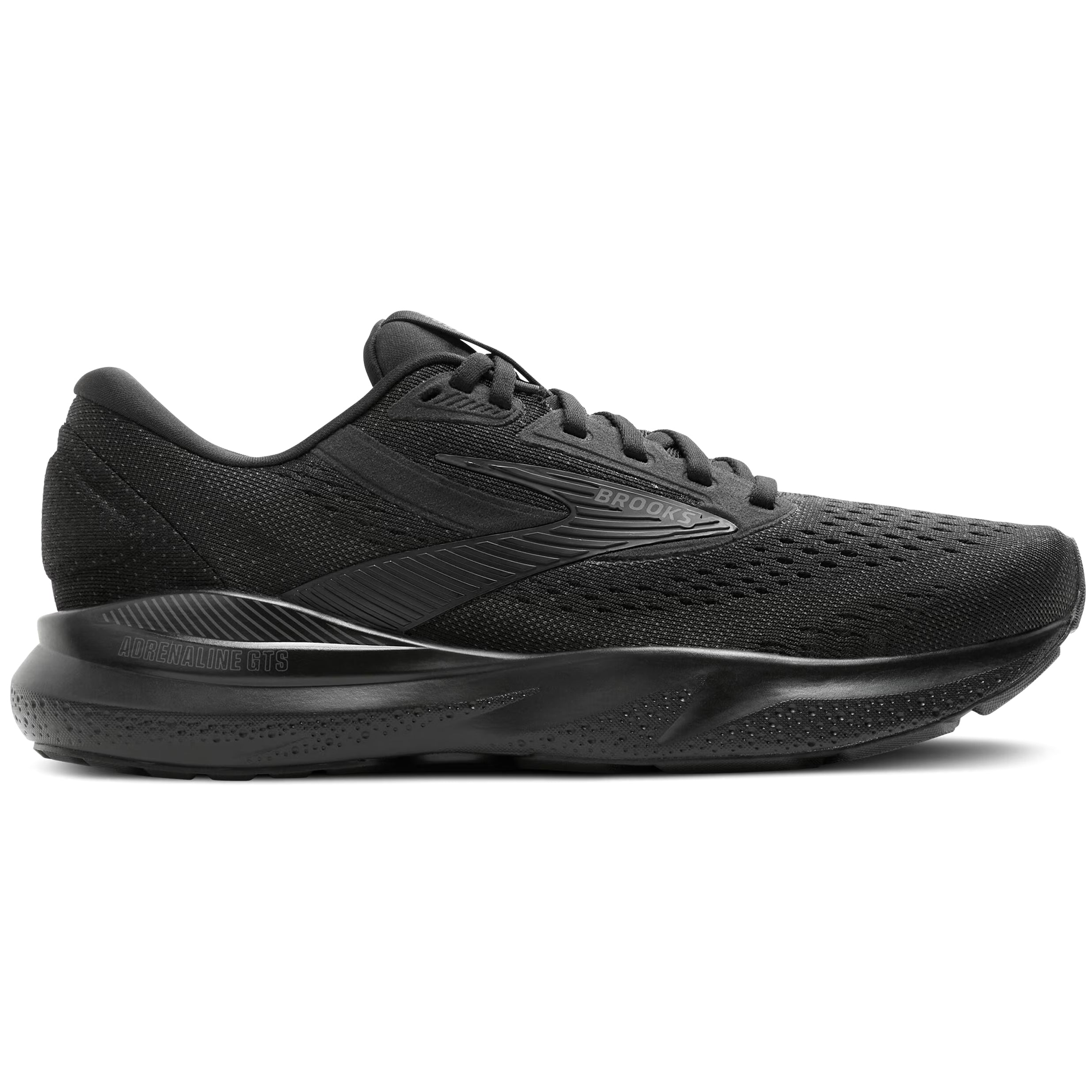 Brooks Women's Adrenaline GTS 24 Wide Fit Running Shoes Black / Black / Ebony - Achilles Heel