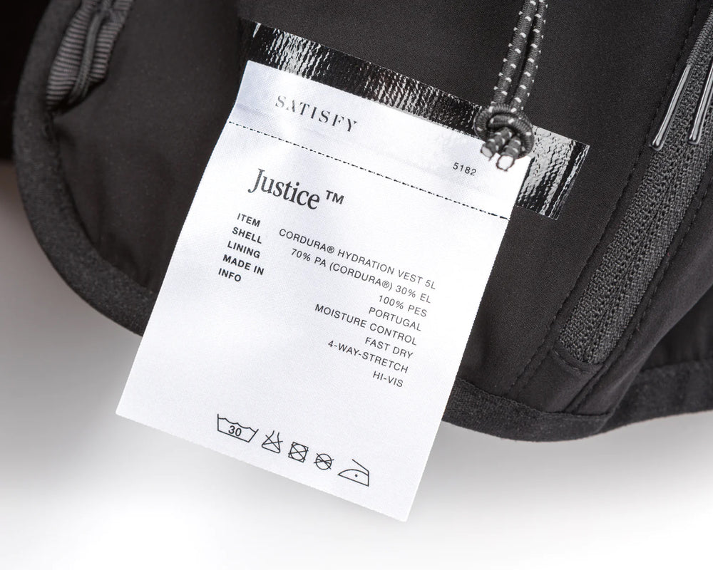 Satisfy Justice Cordura 5L Hydration Vest Black - achilles heel