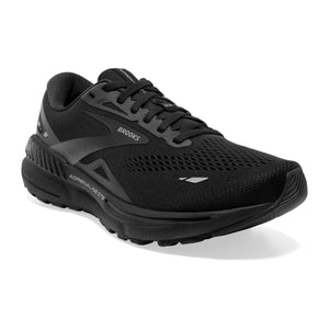 Brooks Men's Adrenaline GTS 23 Wide Fit Running Shoes Black / Black / Ebony - achilles heel
