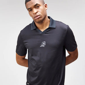 Bandit Men's NanoMesh Collared Performance Tee Black - achilles heel