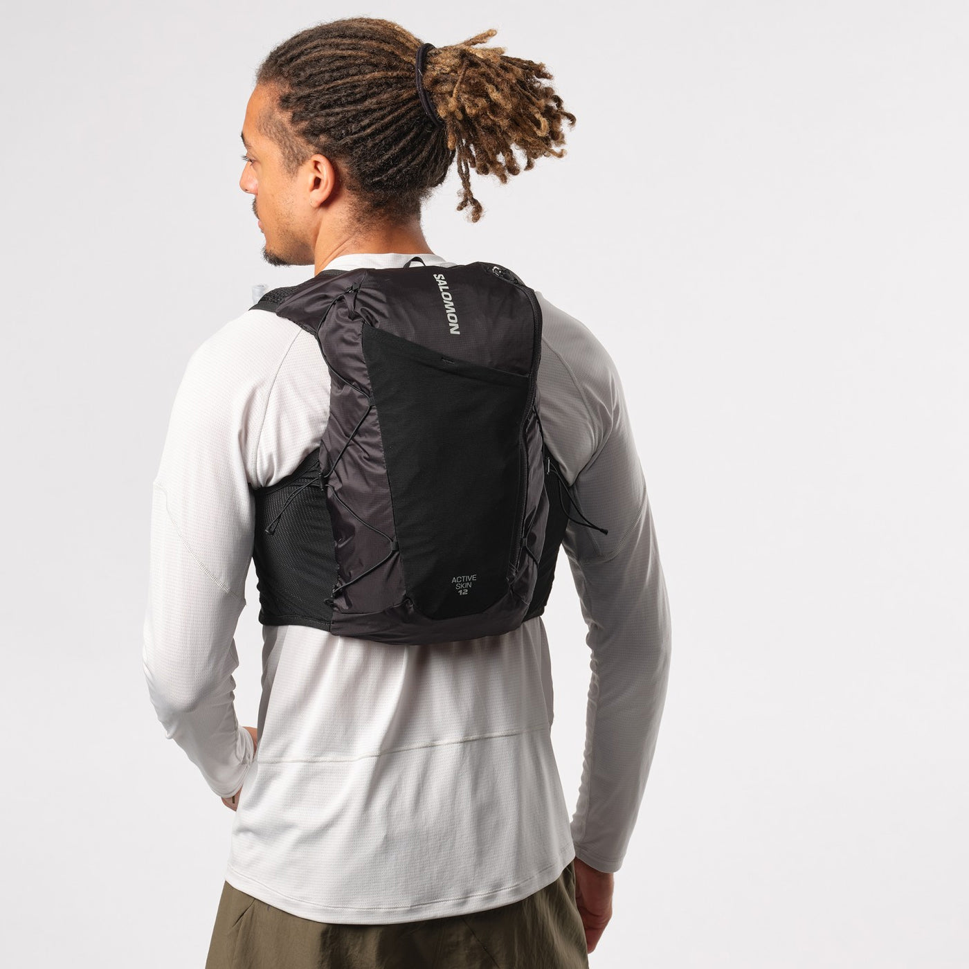 Salomon Salomon Active Skin 12 Set Running Vest Black / Metal at