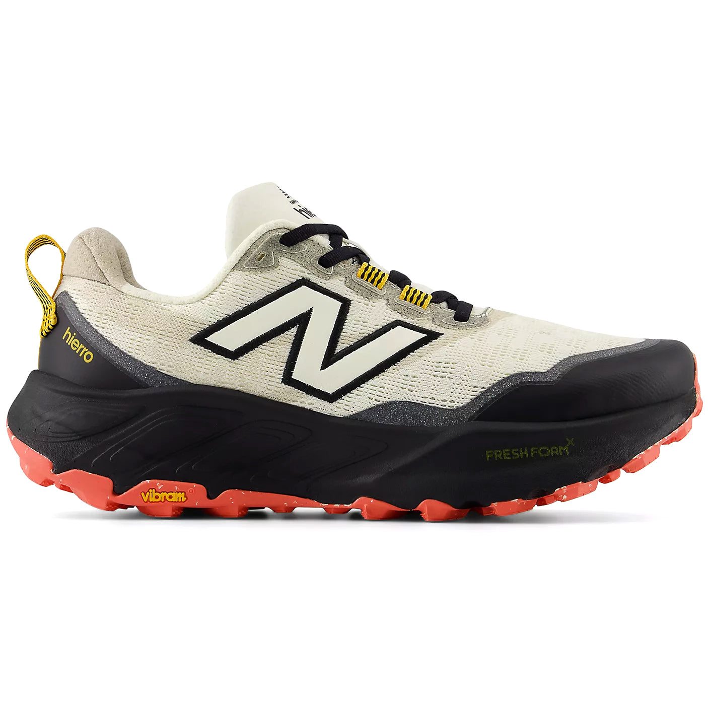 Women's Fresh Foam X Hierro v9 Trail Running Shoes Angora / Black / Drift Red - Achilles Heel