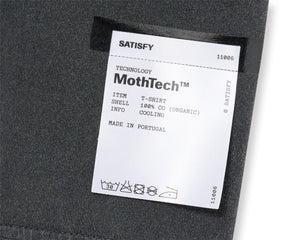 Satisfy MothTech Tee Aged Black v3 - achilles heel