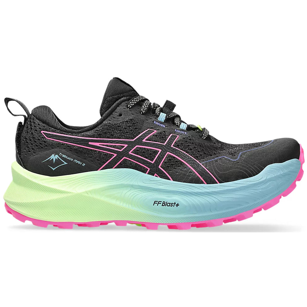 Asics Women's Trabuco Max 2 Trail Running Shoes Black / Hot Pink - achilles heel