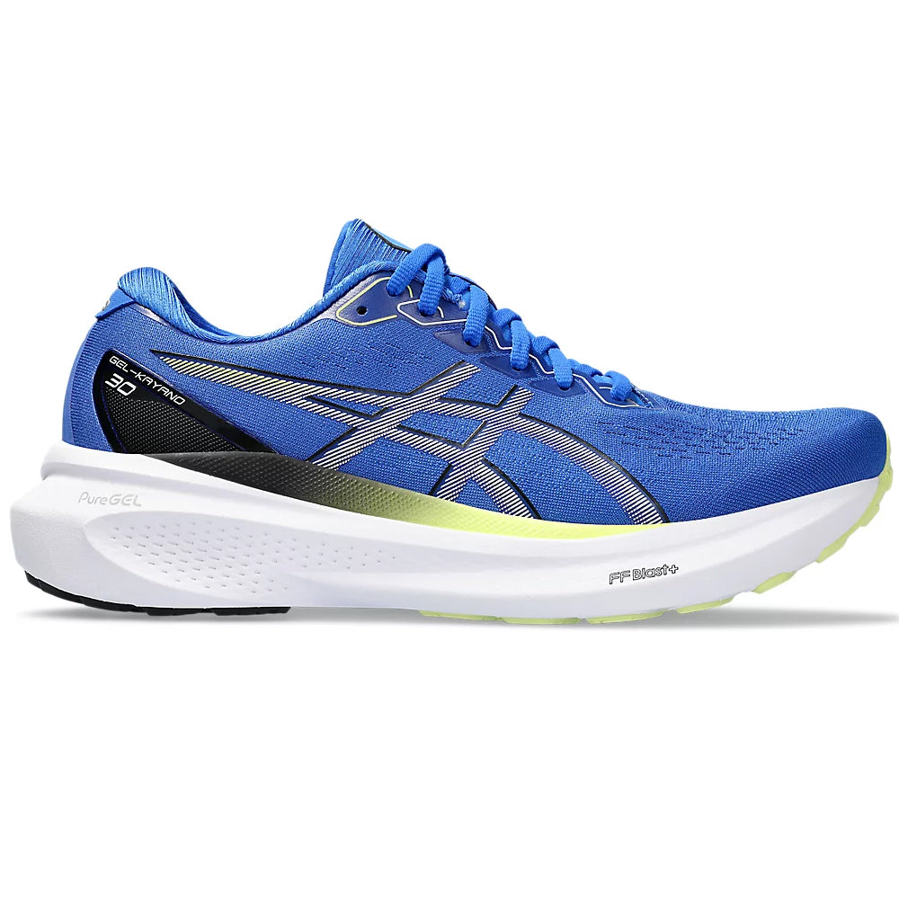 Asics Men's Gel-Kayano 30 Running Shoes Illusion Blue / Glow Yellow - achilles heel