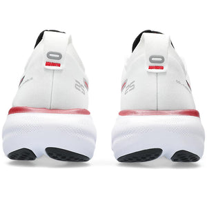 Asics Men's Gel-Nimbus 25 Anniversary Running Shoes White / Classic Red - achilles heel