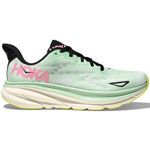 Hoka Women's Clifton 9 Running Shoes Mint Fluorite / Snow Melt - achilles heel