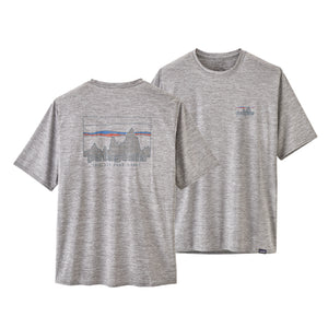 Patagonia Men's Capilene Cool Daily Graphic Tee '73 Skyline / Feather Grey - achilles heel