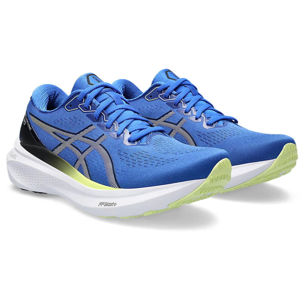 Asics Men's Gel-Kayano 30 Running Shoes Illusion Blue / Glow Yellow - achilles heel