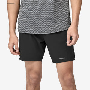 Patagonia Men's Strider Pro 7 Inch Shorts Black - achilles heel