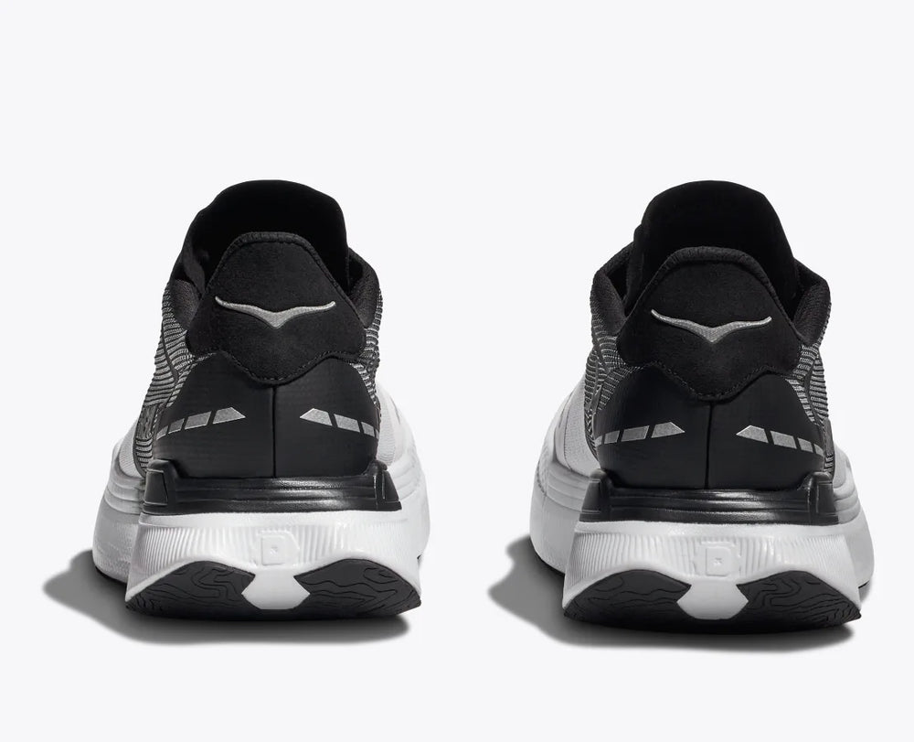 Hoka Transport X Black / White - achilles heel